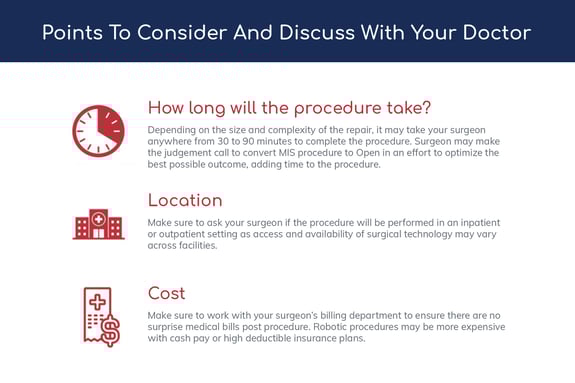 Points To Consider And Discuss With Your Doctor
